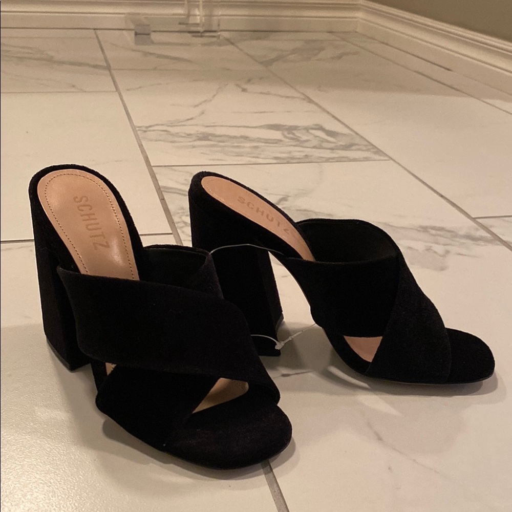 SCHUTZ
Women's Callie High Block Heel Slide Sandals